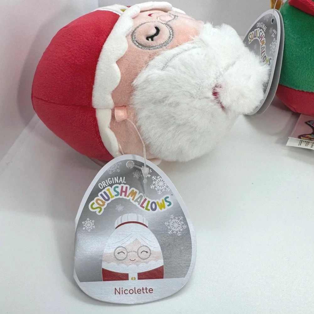 Squishmallows Christmas Holiday Set‎ Nicolette Emmy Darla 5 Inch Plush NWT